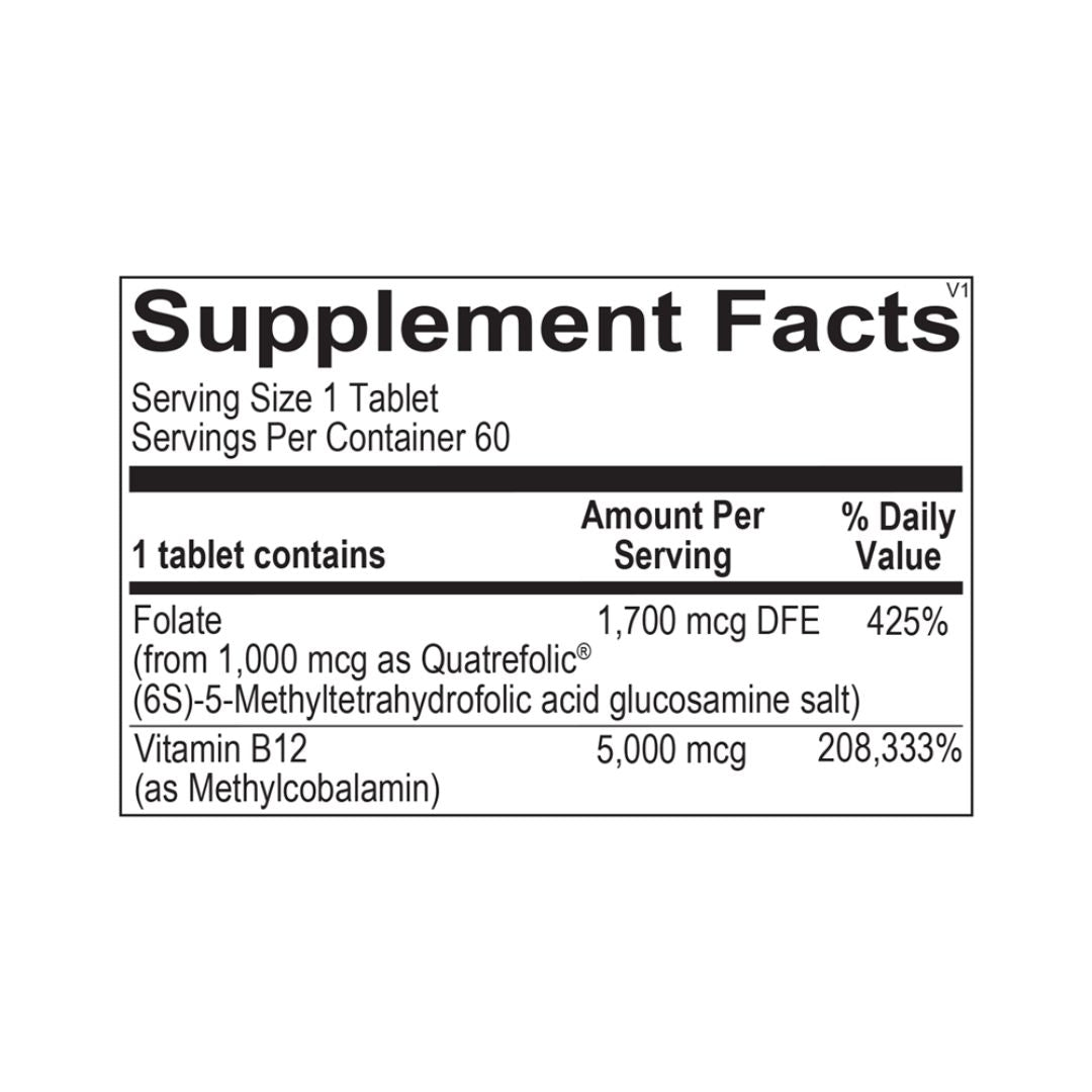 Methyl B12 – 60 Tablets – Ortho Molecular Products