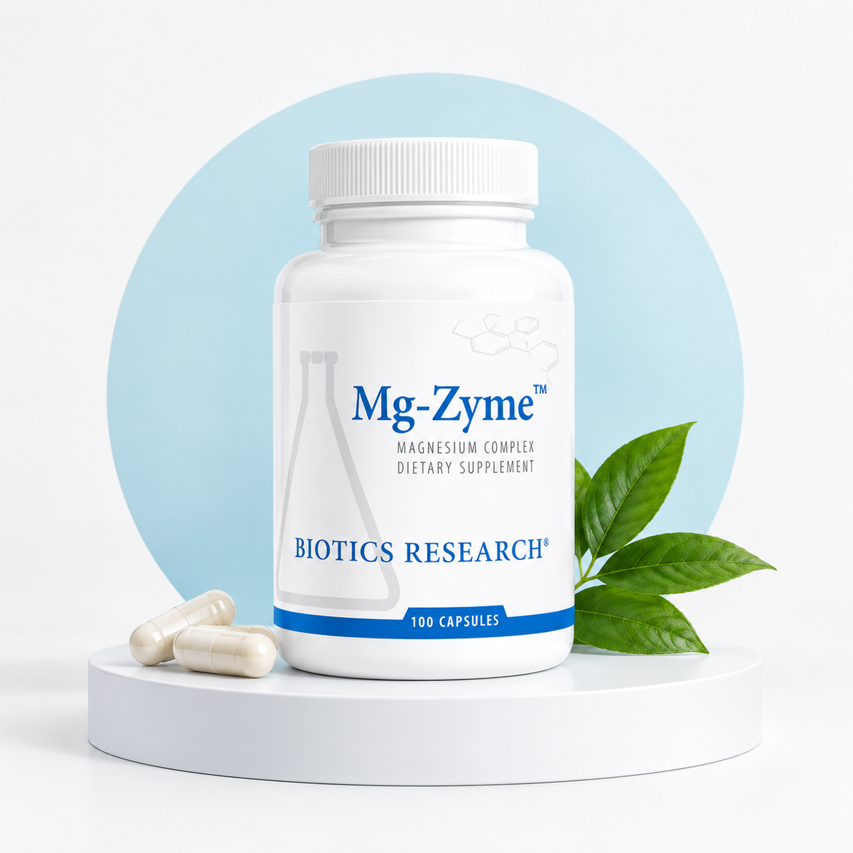 Mg-Zyme Magnesium – 100 Capsules – Biotics Research