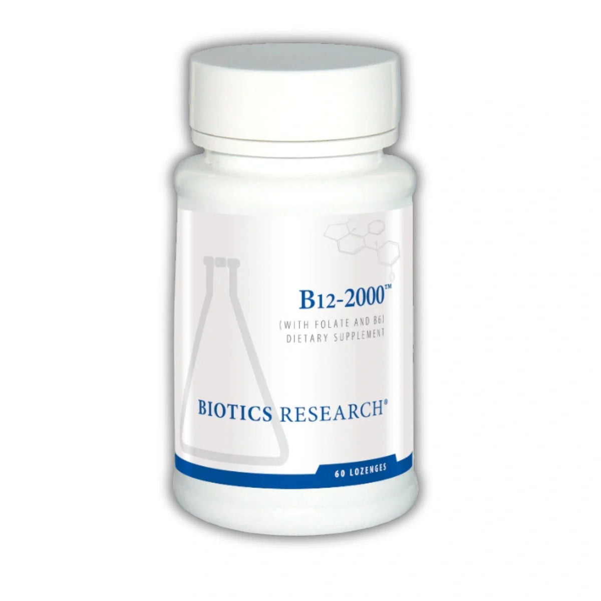 B12-2000 Lozenges – 60 Lozenges – Biotics Research