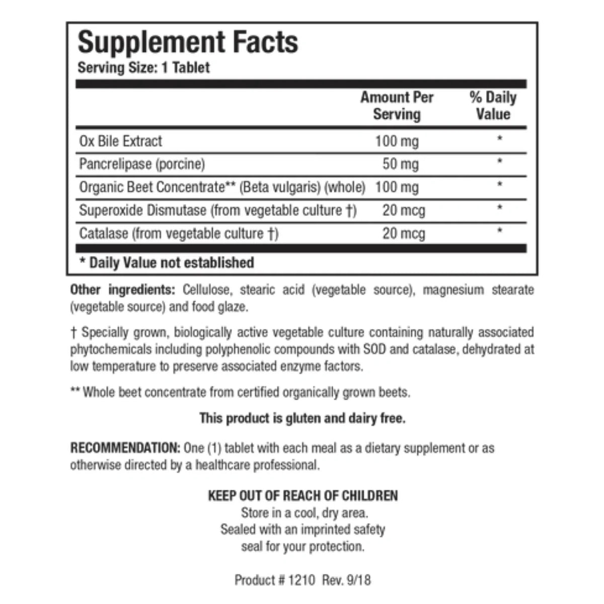 Beta-Plus – 90 Tablets – Biotics Research