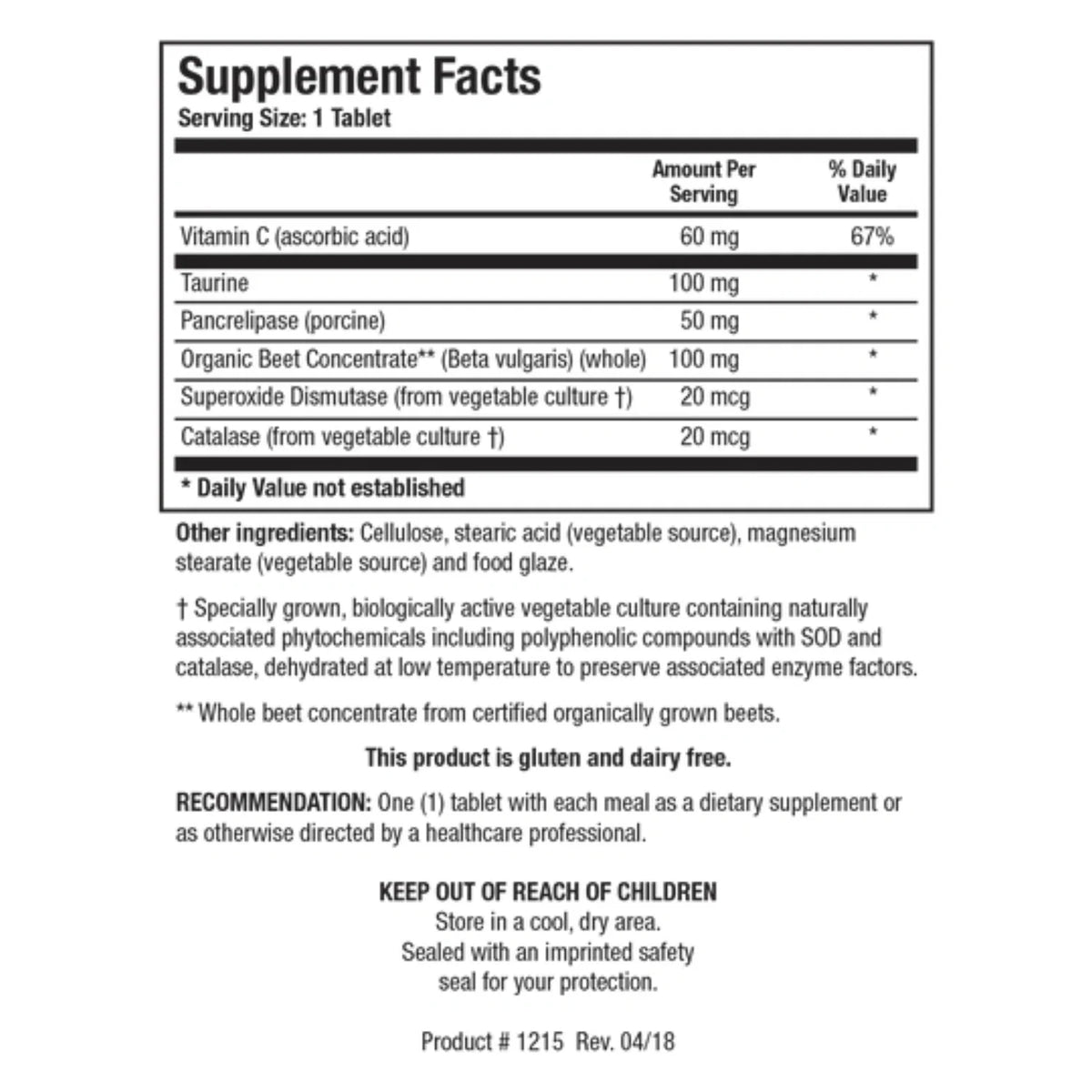 Beta-TCP – 90 Tablets – Biotics Research