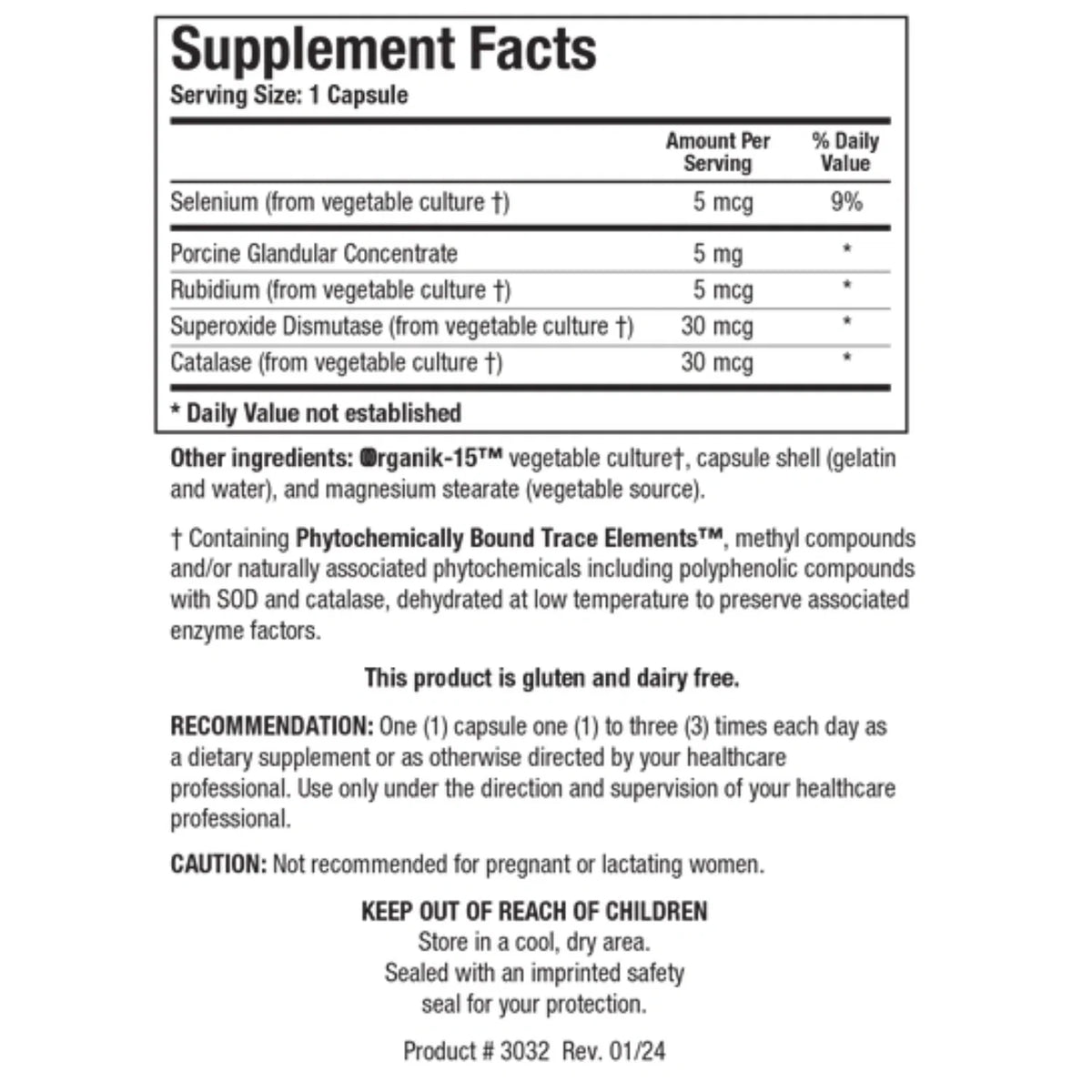 GTA – 90 Capsules – Biotics Research