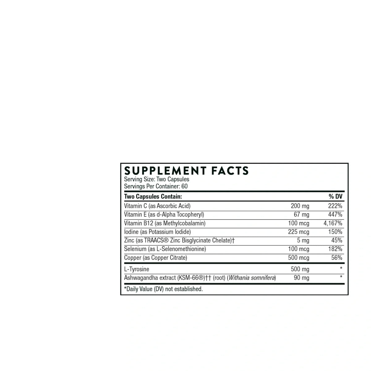 Thyrocsin – 120 Capsules – Thorne